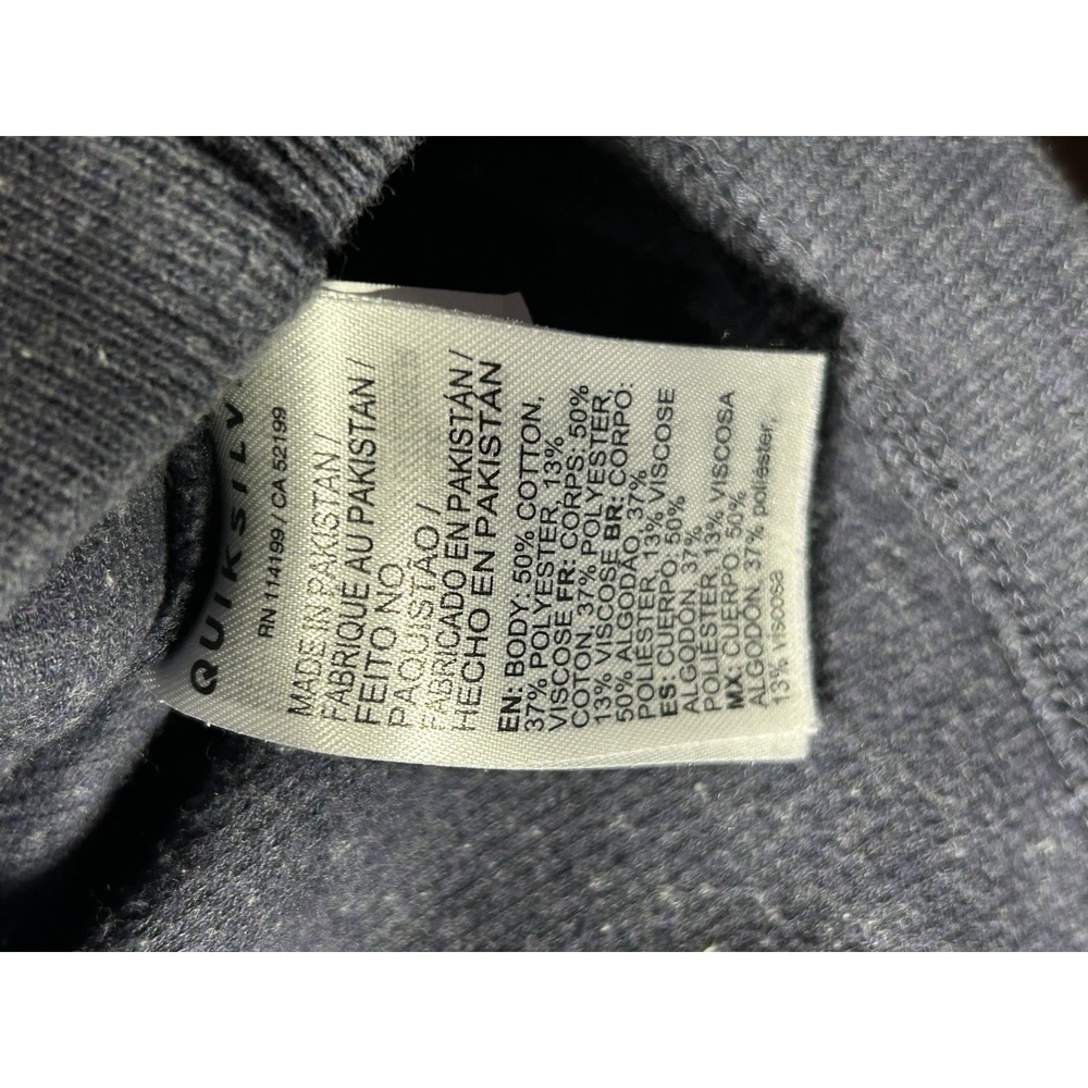 QuikSilver Waterman Collection 1/4 Zip Knit Pullover Men's‎ Size XXL Blue - Picture 12 of 12